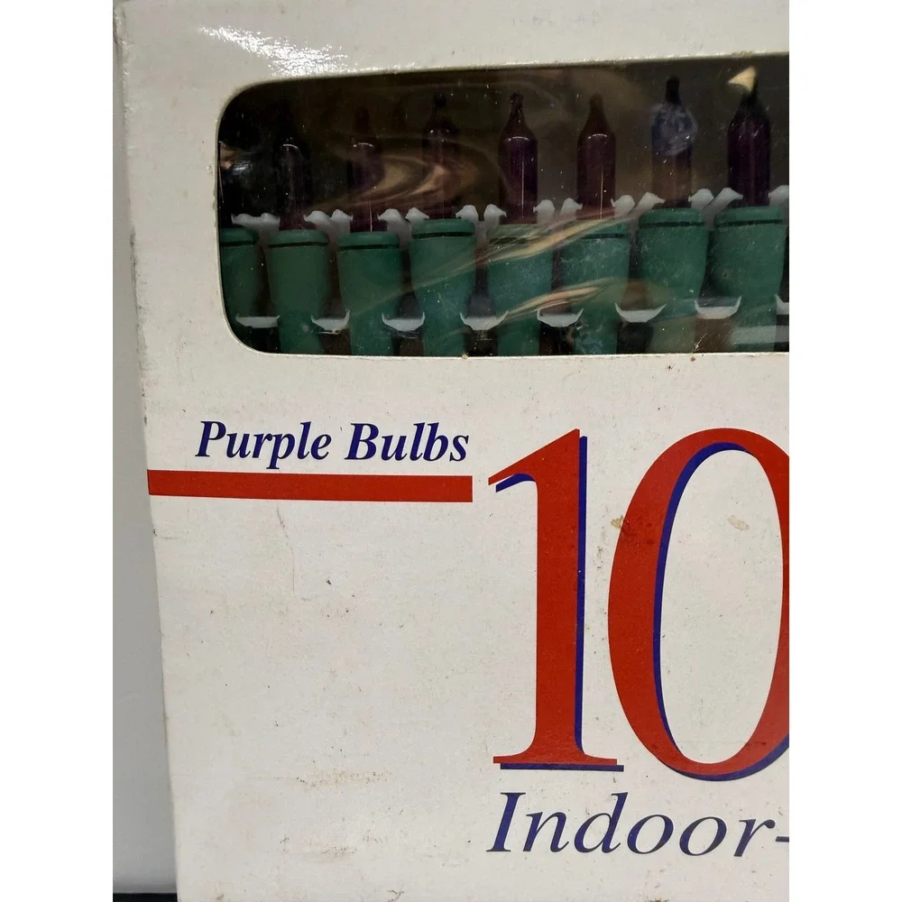 Holiday Living 100 Purple Christmas Lights GreenWire Indoor Outdoor TOL-100L/2WA